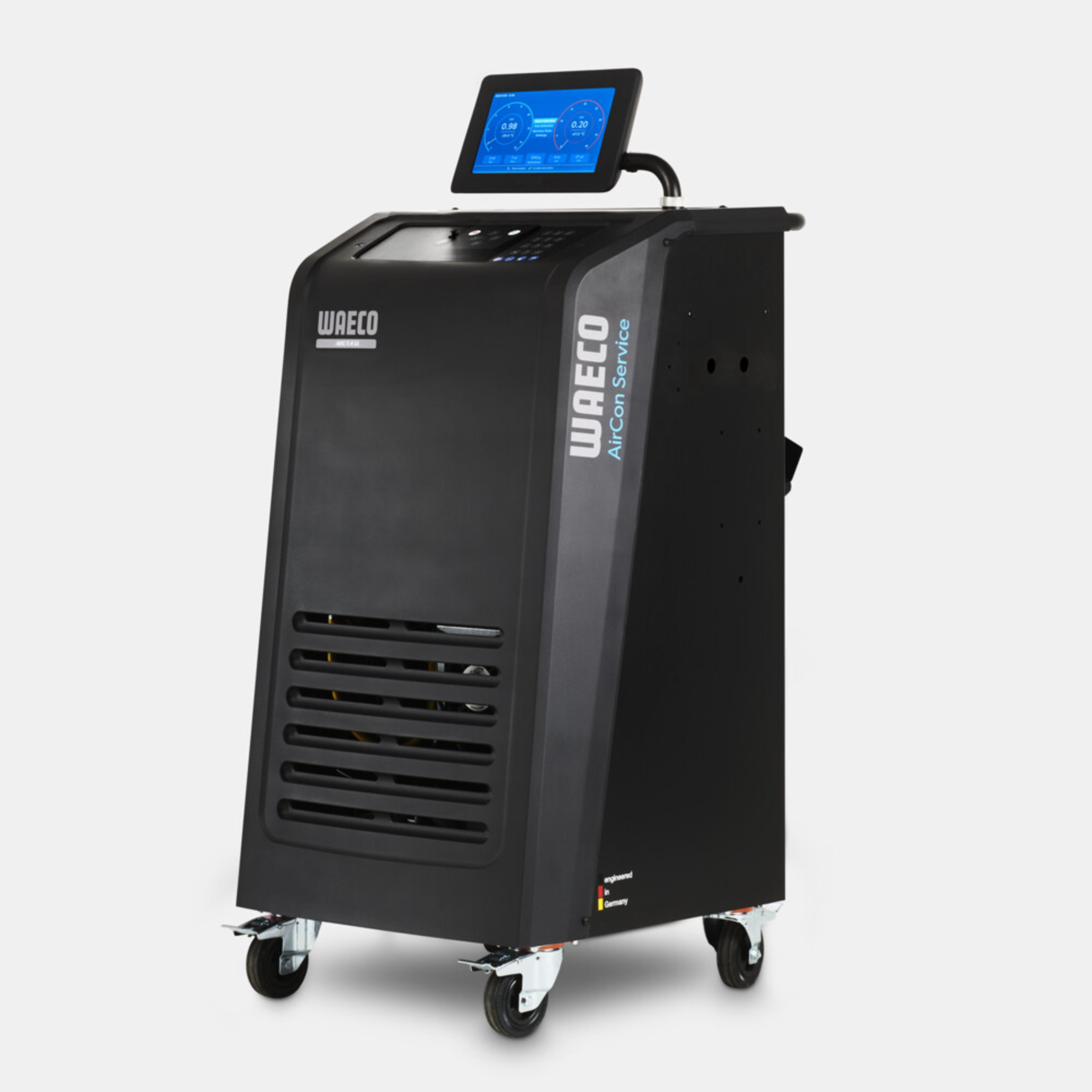 WAECO ASC 7.4 LE - Klimaserviceapparat, 28 kg, sertifisert for 4 kjølemidler, Low Emission