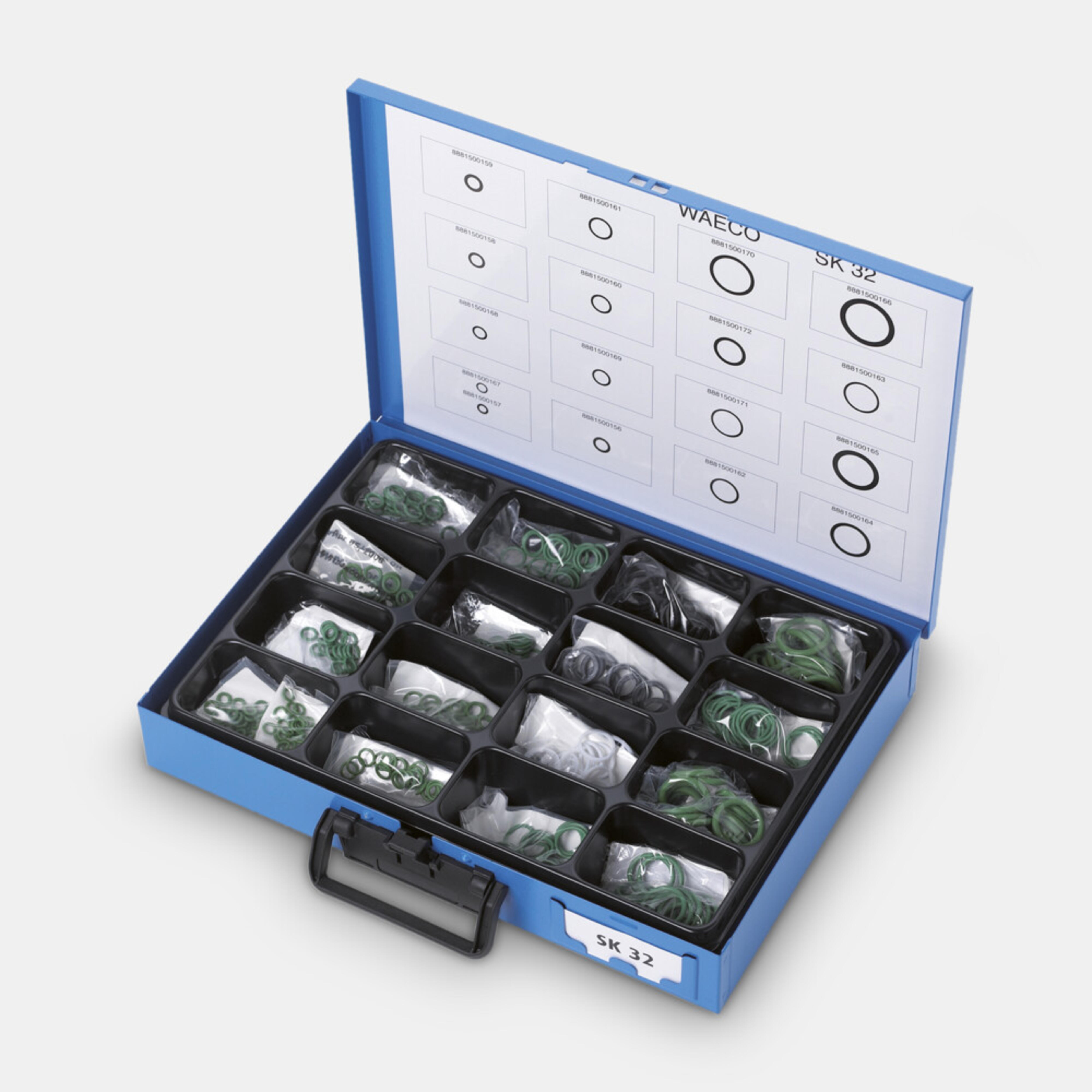 WAECO COMP-RKIT - SK32, jeu de joints toriques pour camions et camionnettes, R134a, 330 éléments