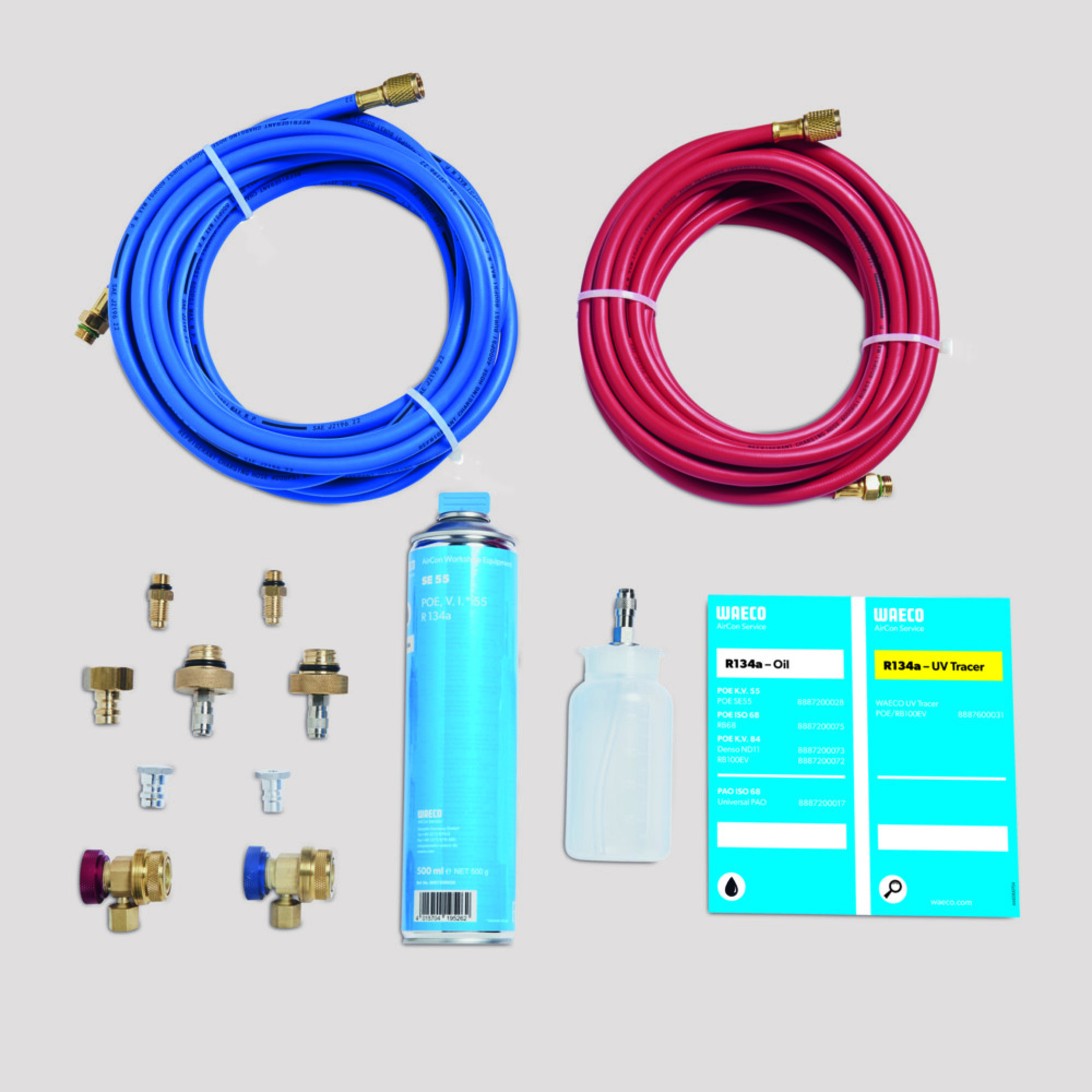 WAECO ASC CKB - Slangesett for A/C servicestasjoner for R134a eller R513A, bussbruk