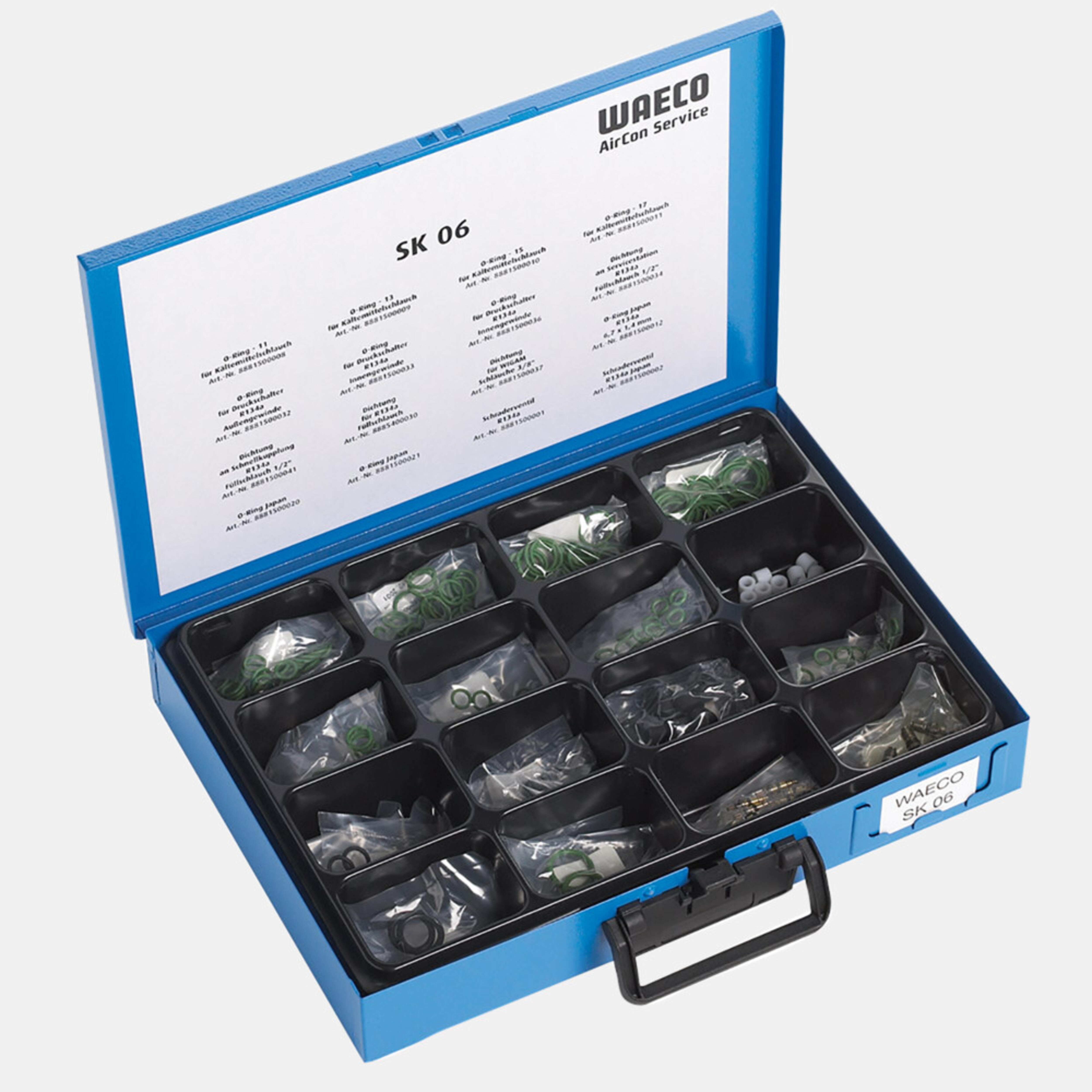 WAECO COMP-RKIT - SK06, ensemble de joints toriques pour mise à niveau des systèmes de climatiseurs R134a, 200 éléments
