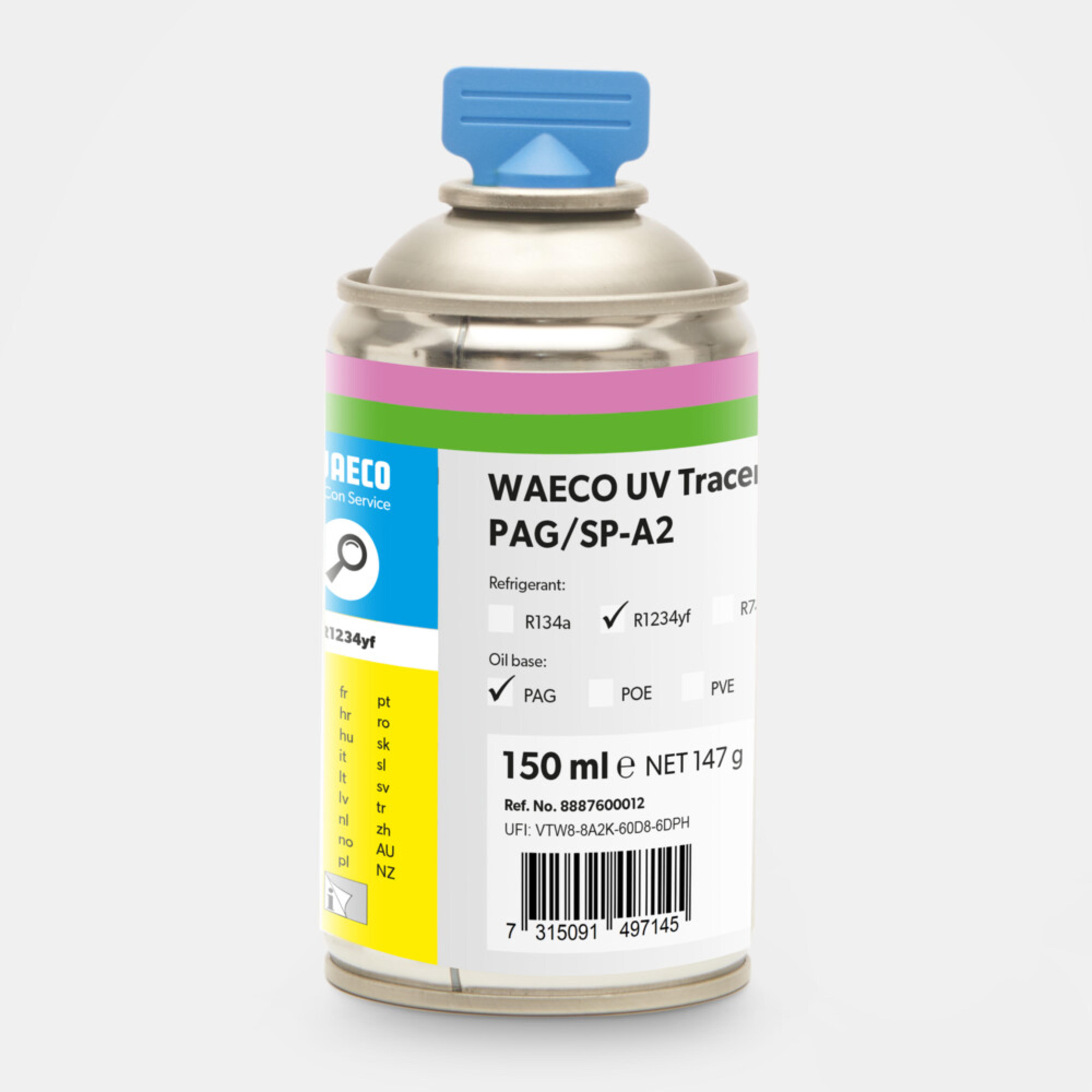WAECO Tracer UV R1234yf - UV Tracer PAG / SPA2, R1234yf, Profi-Ölsystem, 150 ml