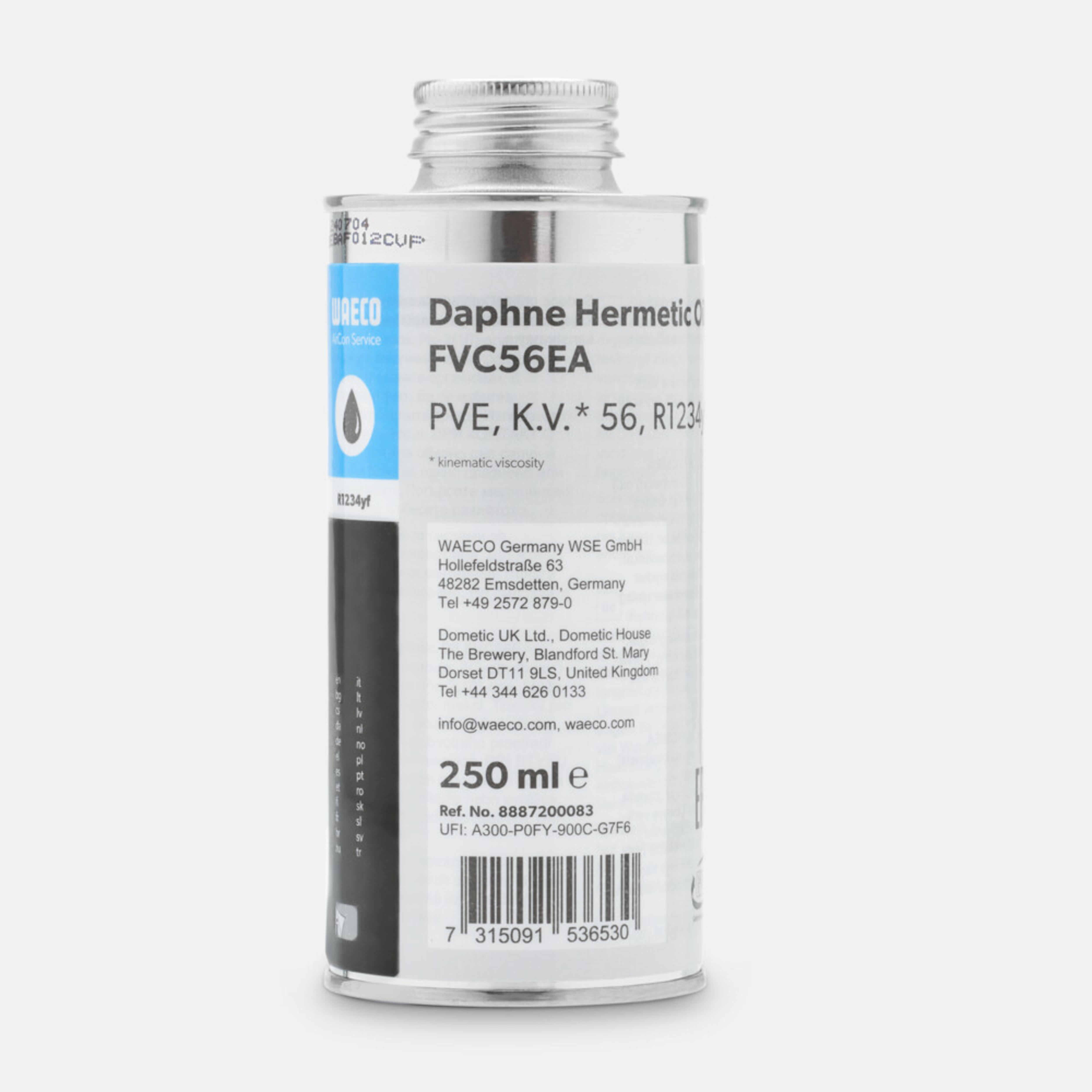 WAECO DHO FVC56EA - Huile PVE pour R1234yf, viscosité cinématique 56, 250 ml
