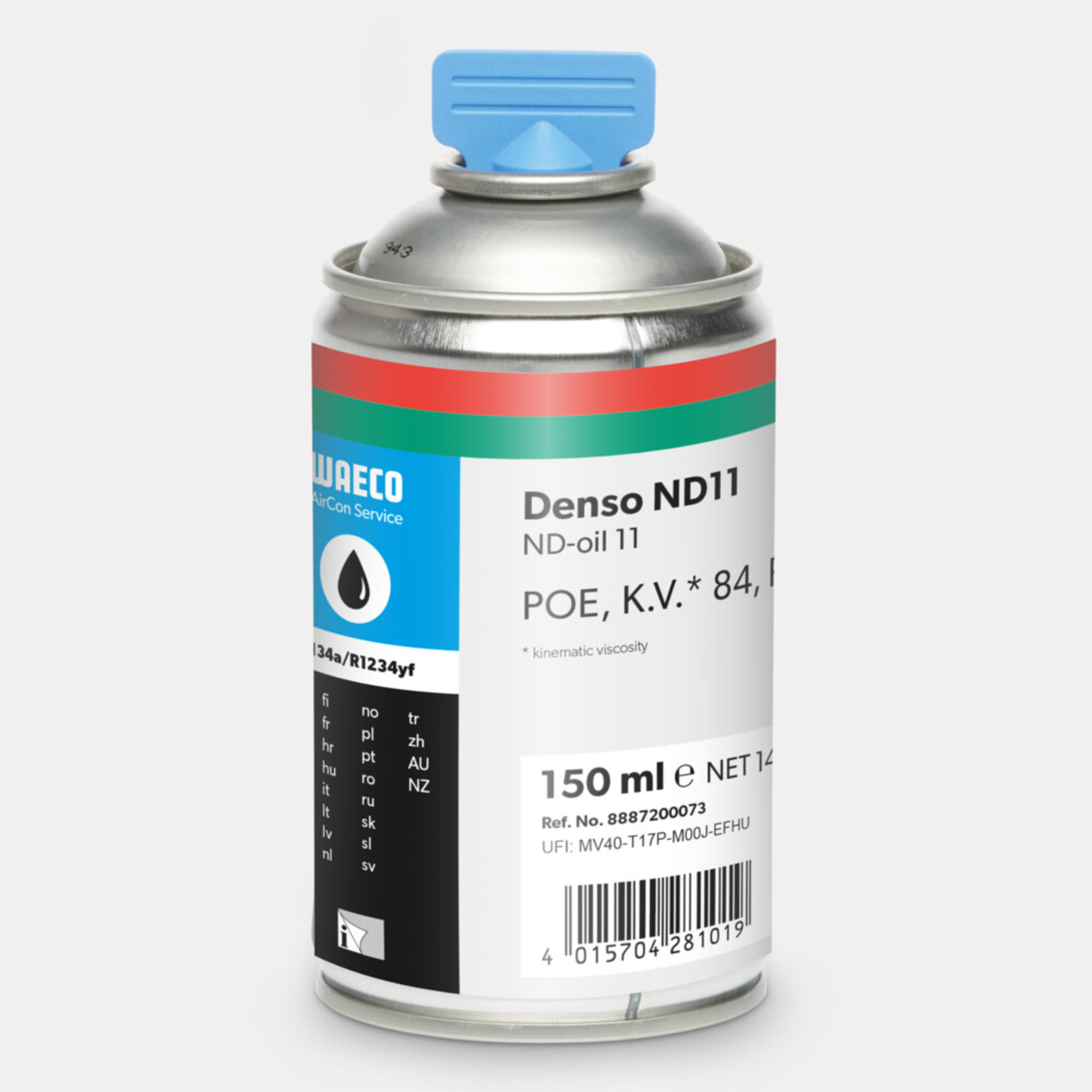WAECO Denso ND 11 - Huile PEO Denso ND11 pour R134a et R1234yf, système d’huile Profi, 150 ml