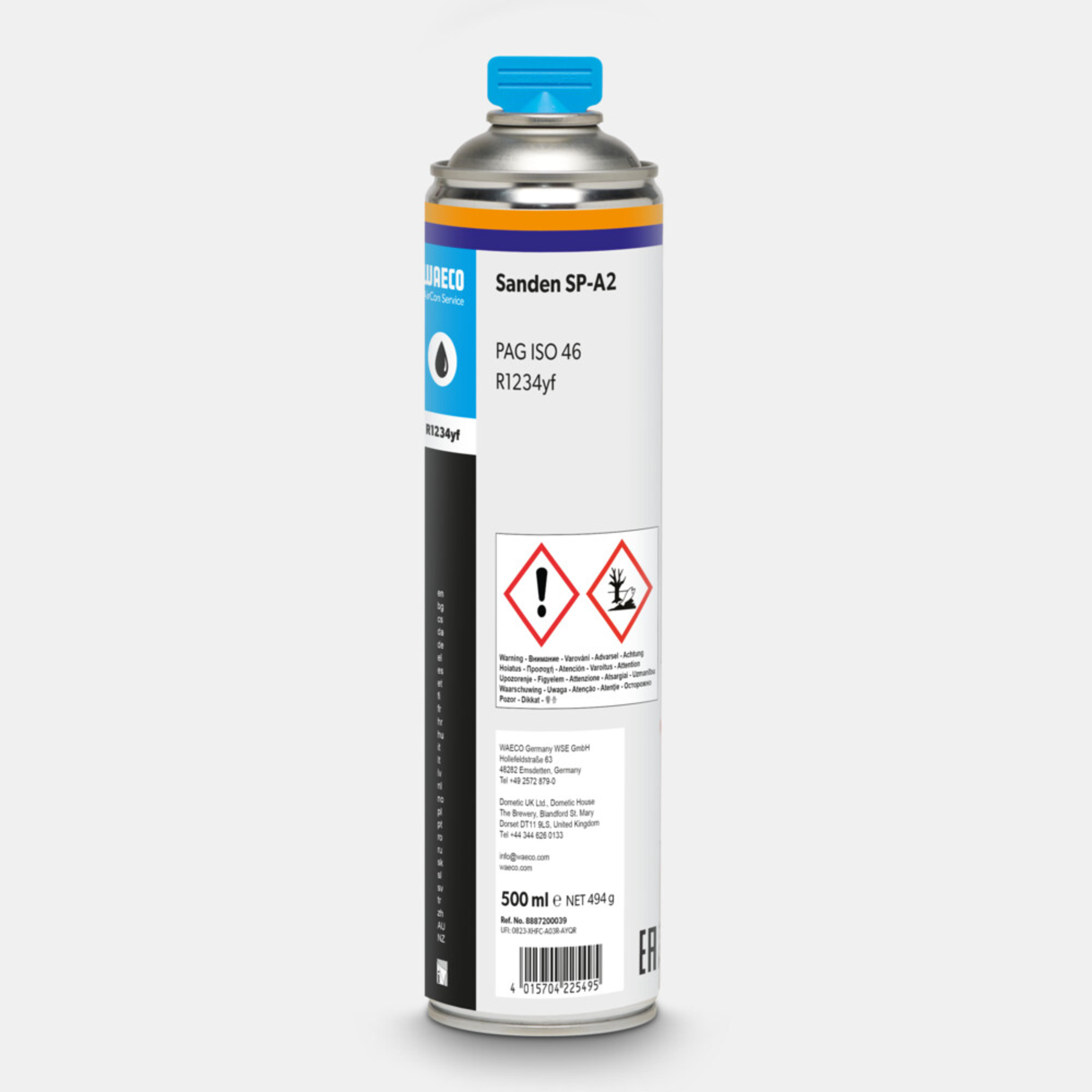 WAECO Sanden SPA2 - Huile PAG Sanden SPA2 ISO 46 pour R1234yf, système d’huile Profi, 500 ml
