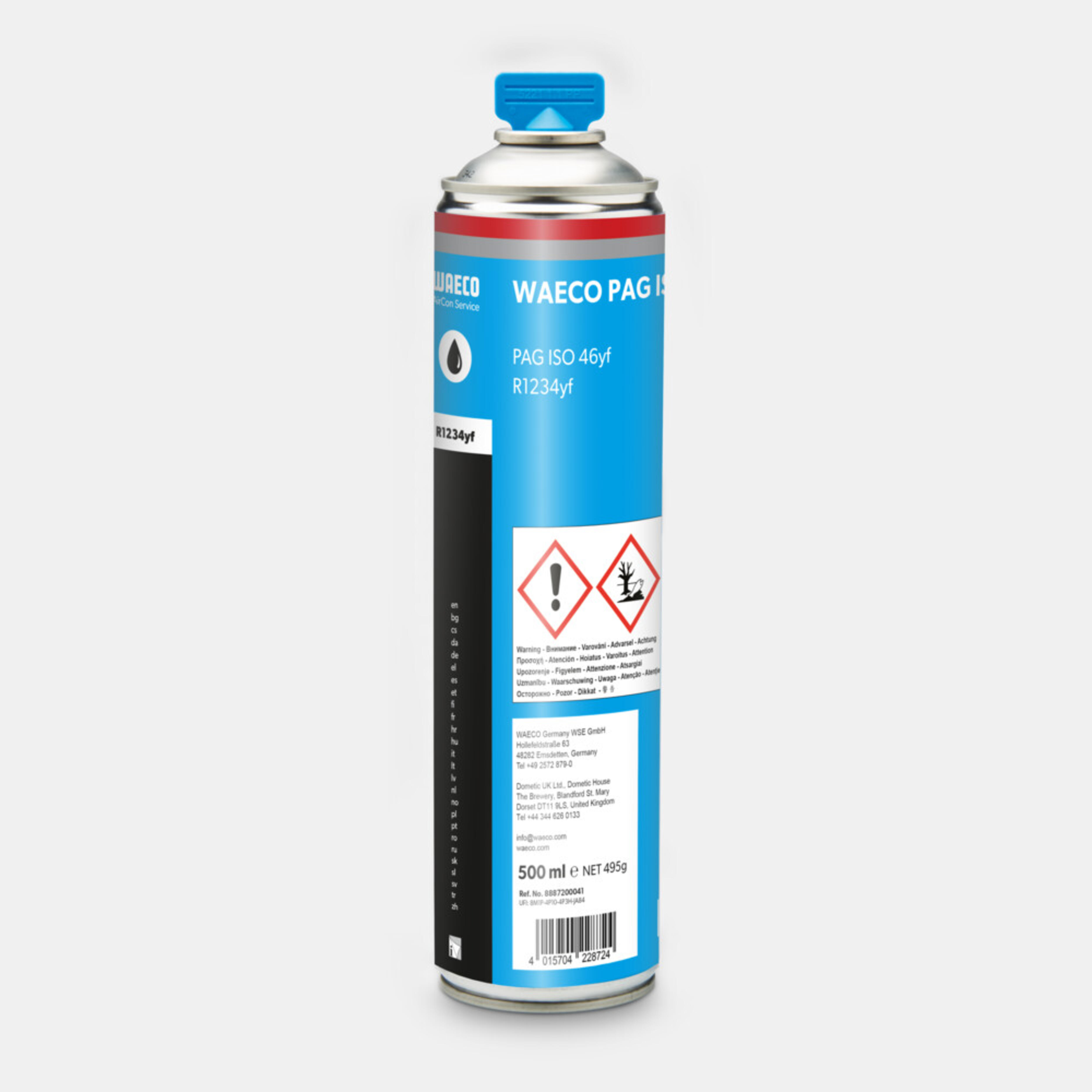 WAECO PAG ISO 46yf - Huile PAG ISO 46 pour R1234yf, système d’huile Profi, 500 ml